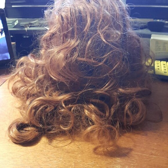 NEW ! Women Wig 23 Inch Heat Resistant Hair Long Curve Wavy Light Golden Blonde main image 4